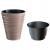 Ghiveci decorativ de flori, rotund, cafeniu, 11/21 L, 34.5x38.5 cm, Sand GartenVIP DiyLine