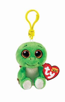 Breloc din pluș Ty Turbo, broască țestoasă, 8,5 cm