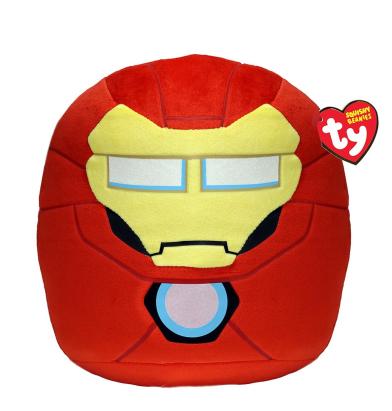 Plus TY Squishy Beanies Marvel Iron Man, 30 cm, moale si pufos
