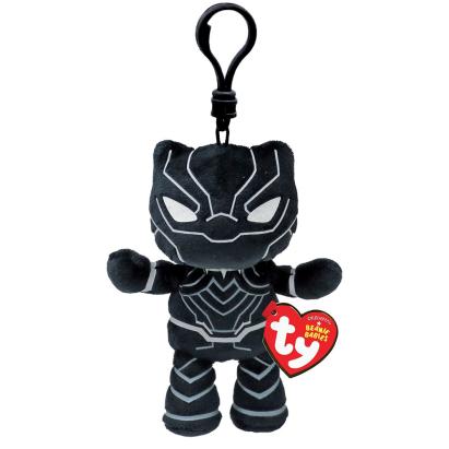 Breloc din plus Ty Beanie Babies Marvel Black Panther, 8 cm