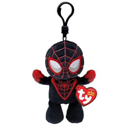 Breloc din plus Ty Beanie Babies Marvel Miles Morales, 8 cm