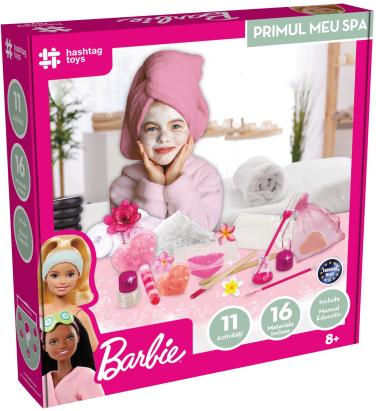 Set creativ Barbie Primul Meu Spa cu 11 activități pentru copii 8+