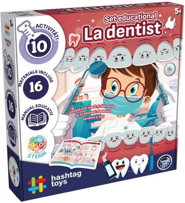 Set educațional la dentist pentru copii 5+ cu 16 piese