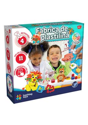 Set fabrică de plastilină cu animale, joc creativ educativ 4+