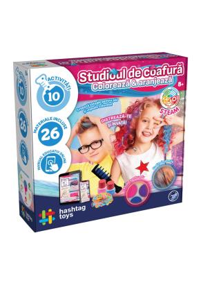 Studio de coafură pentru copii cu colorare temporară și accesorii