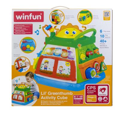 Cub de activitati interactiv Winfun Micul Gradinar cu lumini, 6+ luni