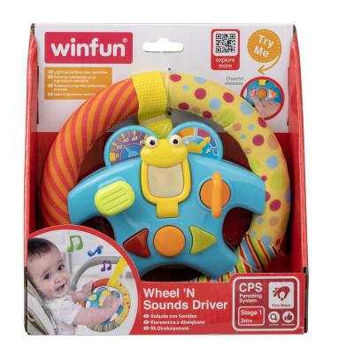 Volan muzical interactiv Winfun pentru bebelusi, cu lumini si sunete