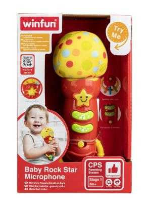 Microfon interactiv pentru bebelusi Winfun cu lumini si sunete