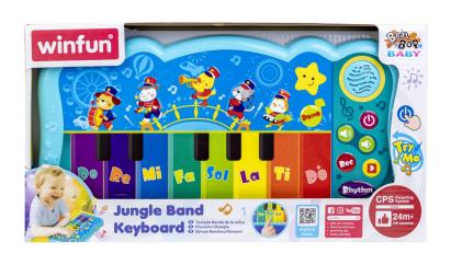 Orga muzicala pentru copii Winfun cu 8 taste, lumini si sunete, 2+ ani