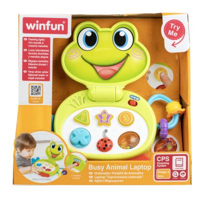Laptop interactiv Winfun Broscuta cu lumini si sunete, 6 luni+