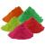 Set 5 culori pudra neon uv holi, 100gr/culoare