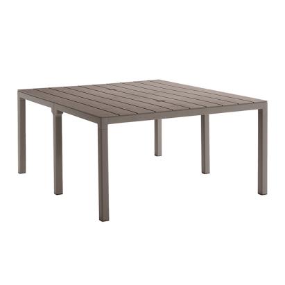 Masă dublă de grădină din plastic Leziter Tulsa, cappuccino