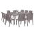 Set mobilier de grădină Leziter Monza 10+1, cappuccino, masă extensibilă