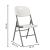 Scaun pliabil HDPE cu cadru metalic, pentru catering sau gradina, 46x53x86 cm, 150 kg, alb Household NewTrend