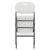 Scaun pliabil HDPE cu cadru metalic, pentru catering sau gradina, 46x53x86 cm, 150 kg, alb Household NewTrend