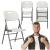 Scaun pliabil HDPE cu cadru metalic, pentru catering sau gradina, 46x53x86 cm, 150 kg, alb Household NewTrend