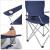 SONGMICS Set 2 scaune pliabile camping cu suport bauturi, husa transport, 52x84x81 cm, 120 kg, albastru Household NewTrend