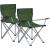 SONGMICS Set 2 scaune pliabile camping cu suport bauturi, husa transport, 52x84x81 cm, 120 kg, verde Household NewTrend