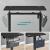 SONGMICS Birou reglabil electric, inaltime ajustabila 72-120 cm, cadru otel, blat PAL 140x60 cm, functie memorie 4 pozitii, negru Household NewTrend