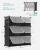 SONGMICS Dulap pantofi modular cu 6 compartimente, panouri plastic si cadru metalic, 83x32x94 cm, pana la 24 perechi, negru Household NewTrend