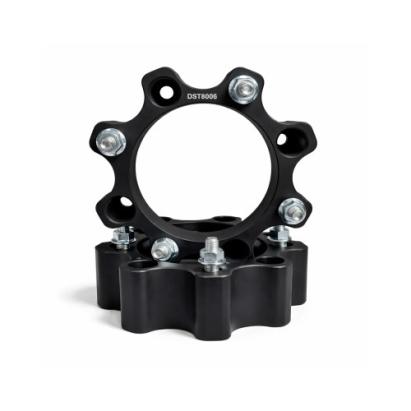 Distantier ATV 50 mm 4x136 centrare 120 cu 8 piulite M10x1.25 set 2 bucati aluminiu forjat negru Cod: DST8006