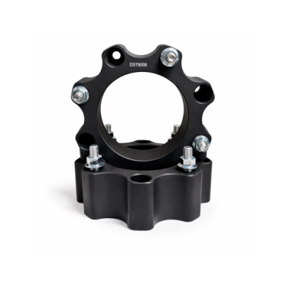 Distantier ATV 50 mm 4x156 centrare 131.2 cu 8 piulite M10x1.25 set 2 bucati aluminiu forjat negru Cod: DST8008