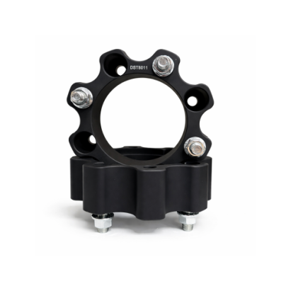 Distantier ATV 50 mm 4x136 centrare 120 cu 8 piulite M12x1.5 set 2 bucati aluminiu forjat negru Cod: DST8011