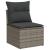 Set mobilier de grădină cu perne, 13 piese, gri, poliratan GartenMobel Dekor