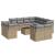 Set canapele de grădină cu perne, 12 piese, bej, poliratan GartenMobel Dekor