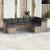 Set canapele de grădină, 9 piese, cu perne, gri, poliratan GartenMobel Dekor
