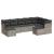 Set canapele de grădină cu perne, 9 piese gri deschis poliratan GartenMobel Dekor