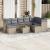 Set canapele de grădină cu perne, 10 piese, bej, poliratan GartenMobel Dekor
