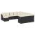 Set canapele de grădină, 12 piese, cu perne, negru, poliratan GartenMobel Dekor