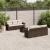 Set canapele de grădină cu perne, 7 piese, maro, poliratan GartenMobel Dekor