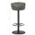 Scaun de bar, gri învechit, piele naturală GartenMobel Dekor