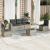 Set canapele de grădină cu perne, 6 piese gri deschis poliratan GartenMobel Dekor