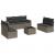 Set canapele de grădină cu perne, 8 piese, gri, poliratan GartenMobel Dekor