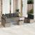 Set canapele de grădină cu perne, 8 piese, gri, poliratan GartenMobel Dekor