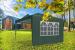 Perete lateral pavilion gradina, cu fereastra, prindere velcro, 3x2 m, material PE impermeabil, verde Household NewTrend