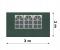 Perete lateral pavilion gradina, cu fereastra, prindere velcro, 3x2 m, material PE impermeabil, verde Household NewTrend