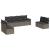 Set canapele de grădină cu perne, 8 piese, gri, poliratan GartenMobel Dekor