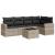 Set canapele de grădină cu perne, 6 piese gri deschis poliratan GartenMobel Dekor