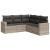 Set canapele de grădină cu perne, 5 piese gri deschis poliratan GartenMobel Dekor