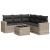 Set canapele de grădină cu perne, 6 piese gri deschis poliratan GartenMobel Dekor