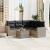 Set canapele de grădină cu perne, 6 piese gri deschis poliratan GartenMobel Dekor