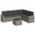 Set canapele de grădină, 7 piese, cu perne, gri, poliratan GartenMobel Dekor