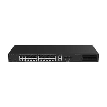 Switch L2, 24 x RJ45 1G PoE+, 2 x RJ45 1G, 2 x SFP 1G, Cloud Management - Ruijie Reyee RG-ES228GS-LP SafetyGuard Surveillance