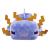 Jucarie de Plus Minecraft Axolotl Albastru, 20 cm, Mattel