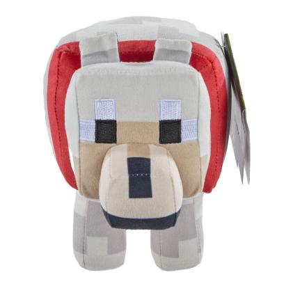 Figurina de plus Minecraft Lup 20 cm, jucarie moale Mattel