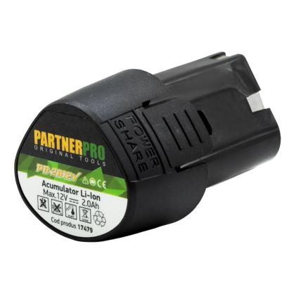 Acumulator Li-Ion 12V 2Ah PartnerPro pentru unelte electrice